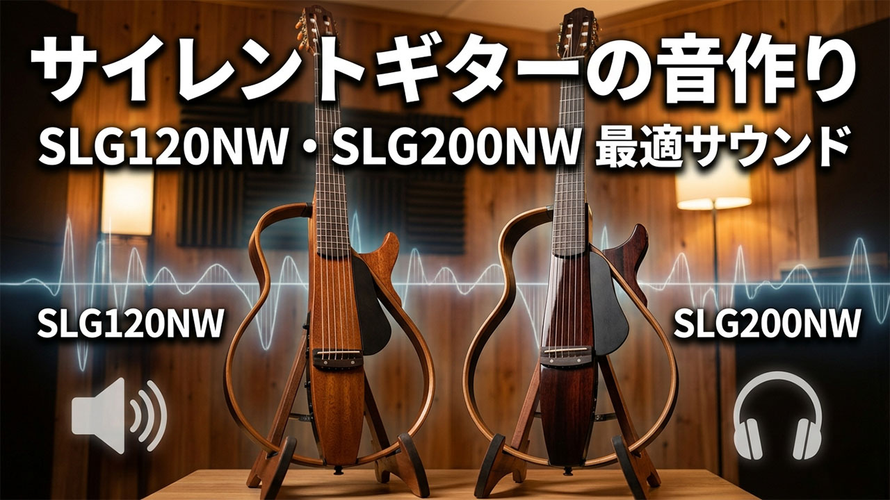 サイレントギターの音作り｜SLG120NW・SLG200NWの最適サウンド