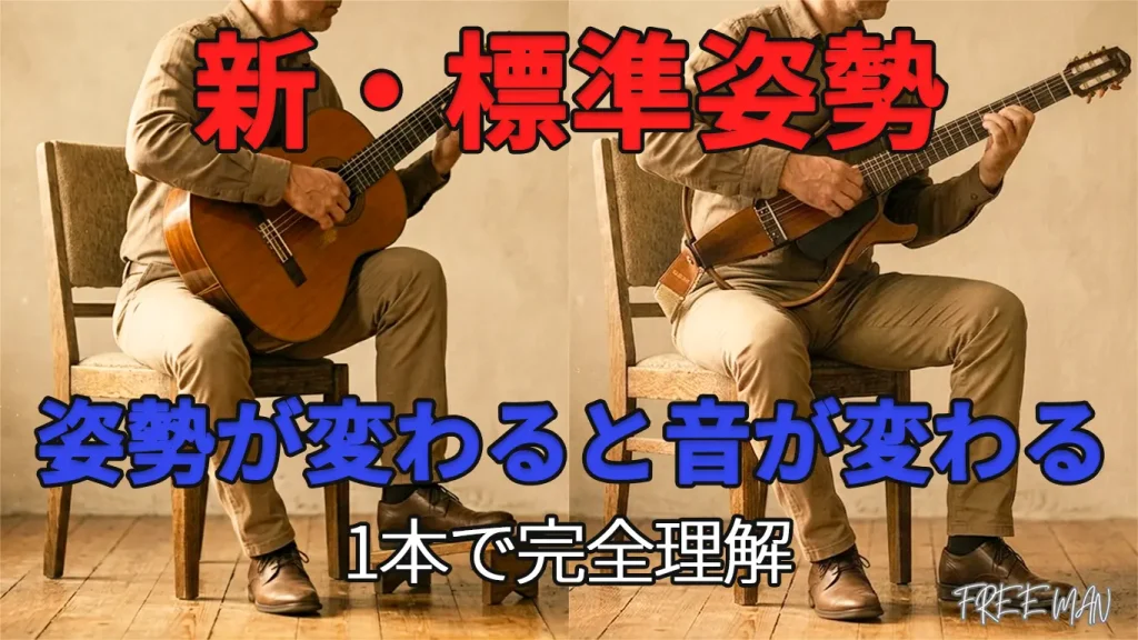 サイレント×クラシックギターの正しい姿勢を解説
