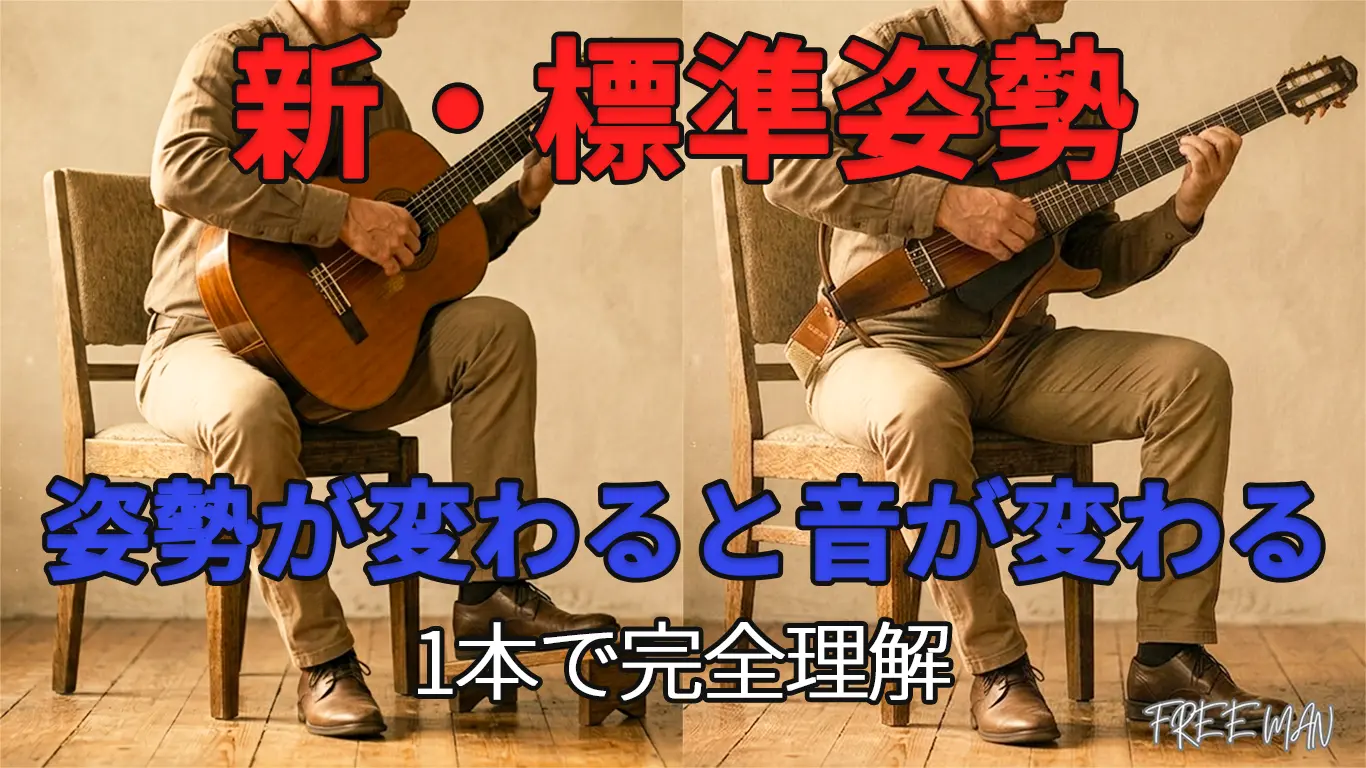 サイレント×クラシックギターの正しい姿勢を解説
