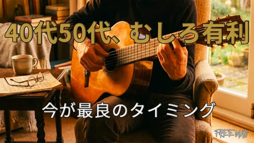 40代50代からギターを始めた人が有利な理由を解説