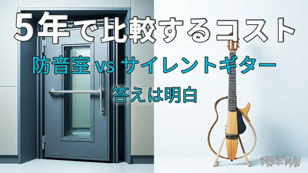 ギター教室代・防音室代との比較で考えるコストを解説