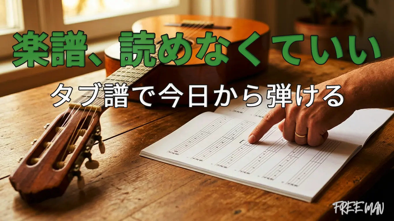 楽譜が読めなくてもクラシックギターは弾ける