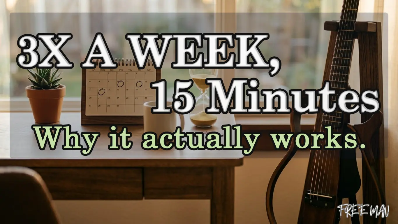 A 15-Minute Guitar Practice Plan Three Times a Week