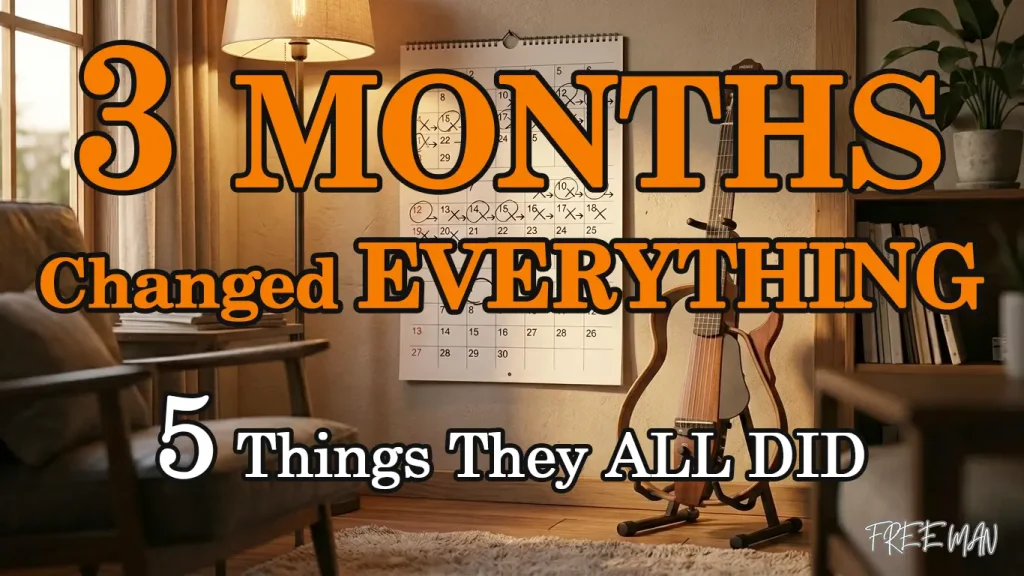 Five things people who learn their first guitar piece in three months have in common