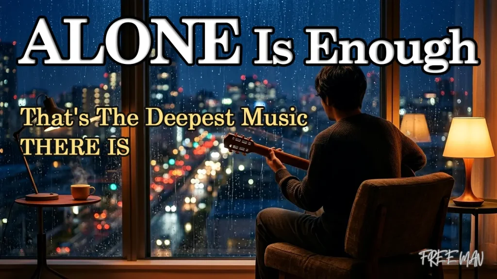 Playing guitar alone is not loneliness, but a deeply fulfilling musical experience