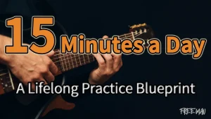 A 15-minute guitar practice routine in four steps